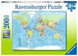 Ravensburger - Puzzle 200 p XXL - Carte du Monde