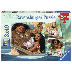 Ravensburger - Puzzle 3 x 49 pièces la légende de Vaïana