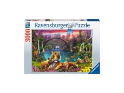 Ravensburger - Puzzle 3000 p - Tigres au lagon