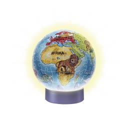 Ravensburger - Puzzle 3D rond 72 p illuminé - Globe