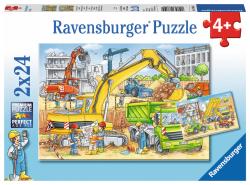 Ravensburger - Puzzles 2x24 p - Beaucoup de travail sur le chantier