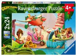 Ravensburger - Puzzles 2x24 p - Rocky, Bill, Mazu et Tiny / Gigantosaurus