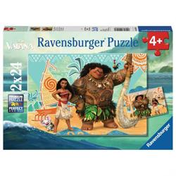 Ravensburger - Puzzles 2x24 pièces - Vaiana et ses amis