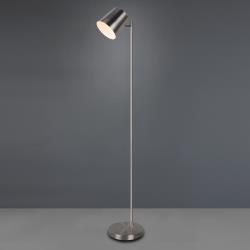 Reality Leuchten lampadaire LED Blake à batterie, dimmable, nickel