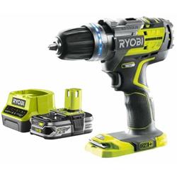 Pack RYOBI 18V Perceuse-visseuse à percussion brushless OnePlus R18PDBL-0 - 1 Batterie 2.5Ah - 1 Chargeur rapide RC18120-125