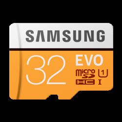 Samsung MB-MP32GA EVO Carte microSDHC 95 Mo/s (avec adaptateur SD) 32 Go