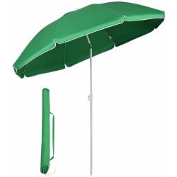 Parasol de Jardin ou terrasse 160 cm Rond Protection solaire UV20+ Vert - SEKEY