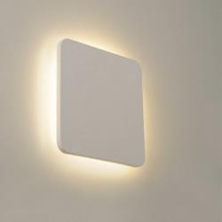 SLV Belgium applique plâtre plastra square led h30 cm - blanc