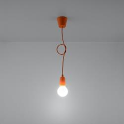 SOLLUX Suspension Brasil orange à une lampe