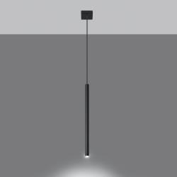 SOLLUX Suspension Thin noire, à une lampe