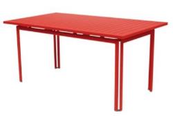 Table aluminium FERMOB Costa 160 x 80 cm - COQUELICOT