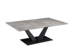 Table basse rectangulaire TONICA céramique/ anthracite noir