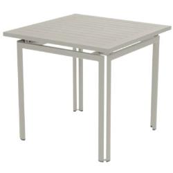 Table carrée FERMOB Costa, 2/4 personnes - gris argile