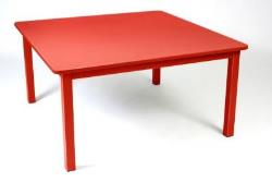 Table carrée FERMOB Craft, 6/8 personnes - COQUELICOT