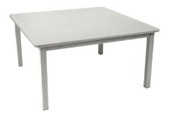 Table carrée FERMOB Craft, 6/8 personnes - gris argile