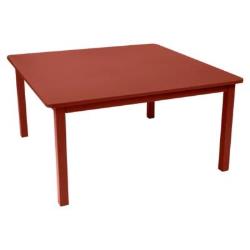 Table carrée FERMOB Craft, 6/8 personnes - ROUGE OCRE