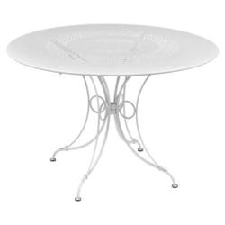 Table FERMOB 1900 diamètre 117 cm - BLANC COTON