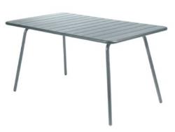 Table FERMOB Luxembourg, 4/6 personnes 143x80cm - GRIS ORAGE