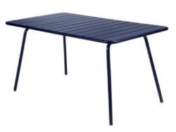 Table FERMOB Luxembourg, 4/6 personnes - BLEU ABYSSE