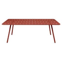 Table FERMOB Luxembourg, 6/8 personnes - ROUGE OCRE
