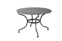 Table FERMOB Romane diamètre 137 cm, tout acier - CARBONE