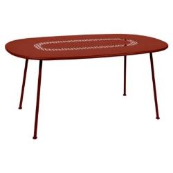 Table Lorette 160 x 90 cm FERMOB - ROUGE OCRE
