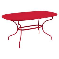 Table ovale 160 x 90 cm Opéra+ FERMOB - COQUELICOT