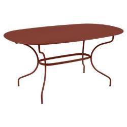 Table ovale 160 x 90 cm Opéra+ FERMOB - OCRE ROUGE