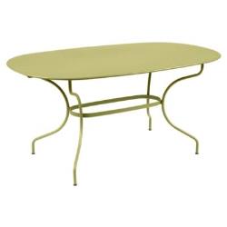 Table ovale 160 x 90 cm Opéra+ FERMOB - VERT TILLEUL