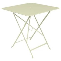 Table pliante carrée 71 cm Bistro+ FERMO - VERT TILLEUL