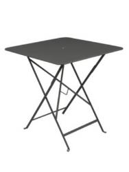 Table pliante carrée BISTRO 71 cm - 2/4 personnes - FERMOB - Carbone
