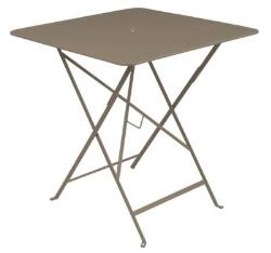 Table pliante carrée BISTRO 71 cm - 2/4 personnes - FERMOB - Muscade