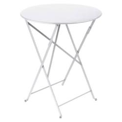 Table pliante ronde 60 cm Bistro+ FERMOB - BLANC