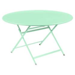 Table ronde pliante 128 cm Caractère FERMOB - vert opaline