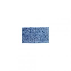 Tapis de bain relief en galet - Bleu