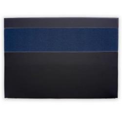 Tête de lit Oxford REVANCE - toile simili noir  - 140 cm