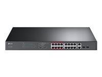 TP-LINK Commutateur Ethernet TL-SL1218MP 16 Ports - 2 Couches supportées - Modulaire - Paire torsadée
