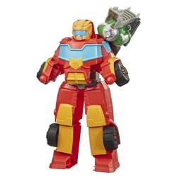 Transformers Playskool Rescue Bots Academy - Robot Rescue Power Hot Shot de 35 cm - Jouet Transformable 2 en 1