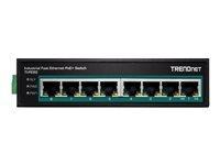 TRENDnet TI-PE80 - Industrial - commutateur - 8 ports