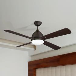 Ventilateur de plafond LEDS-C4 Borneo moderne brun