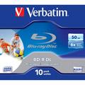Blu-ray BD-R DL vierge Verbatim 43736 jewelcase 10 pc(s) 50 GB imprimable