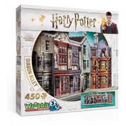 Wrebbit Puzzle 3D Harry Potter - Chemin de Traverse - 450 Pièces - Taille 55cm