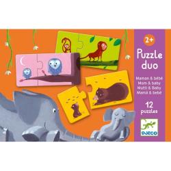 12 puzzles - Duo Maman et bébé - Djeco