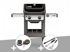 Barbecue Gaz Weber Spirit Ii E-210 Gbs + Thermomètre Igrill 3 + Kit Ustensiles 3 Pièces Be