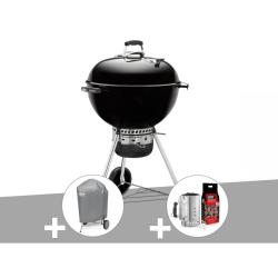 Barbecue Weber Master-touch Gbs 57 Cm Noir + Housse + Kit Cheminée
