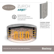 Spa gonflable rond Lay-Z-Spa Zurich Airjet(TM) 2 A 4 Personnes - BESTWAY