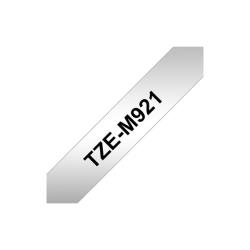 Brother TZe-M921 ruban d'étiquette Noir sur fond métallique