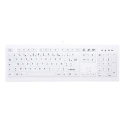 CHERRY AK-C8100F-U1-W/FR clavier USB AZERTY Français Blanc