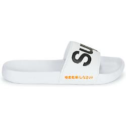 Claquettes homme Superdry CLASSIC SUPERDRY POOL SLIDE Blanc