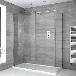 Douche italienne d'angle avec receveur de douche - Portland Choix de tailles